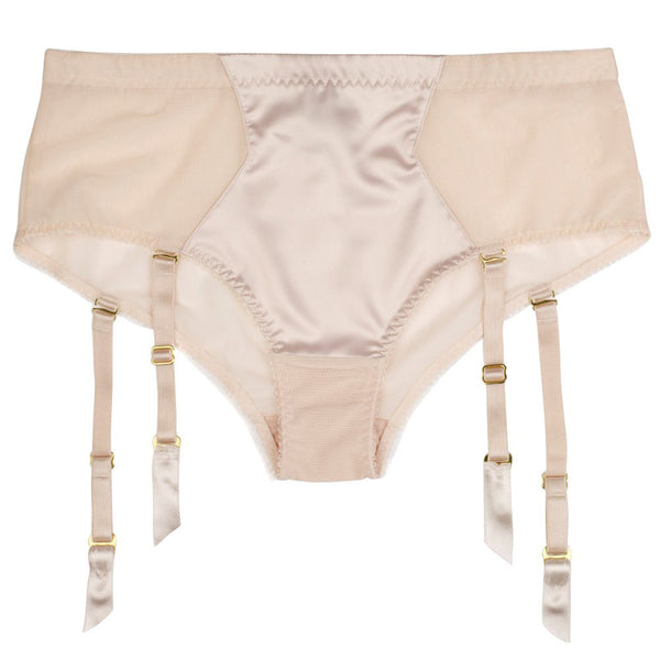 L'Agent by Agent Provocateur Kalhotky s podvazky Penelope v tělové barvě
