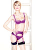 L'Agent by Agent Provocateur Fialová saténová tanga Danita Model