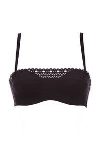 Bandeau-Bikini- podprsenka Ajourage Couture - černá