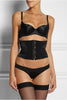 L`Agent by Agent Provocateur saténový s průsvitnou síťovinou waspie korzet Penelope front