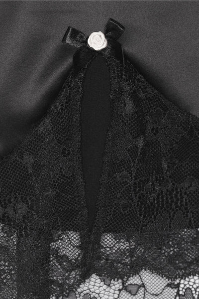 L'Agent by Agent Provocateur noční košilka Marisella černá Detail