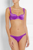 L'Agent by Agent Provocateur fialové saténové kalhotky Danita Front