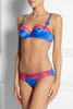 L'Agent by Agent Provocateur Krajková saténová podprsenka Marisella chrpová modř - fuchsiová site