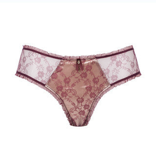 String panty kalhotky vínová