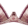 Diamor Push-up podprsenka vínová Deteil 1