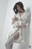 BnBon Kimono barva slonovinová bílá Model front